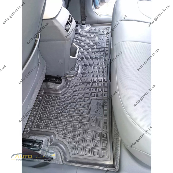 Килимки в салон Kia EV3 2024- гумові, чорні (AVTO-Gumm)