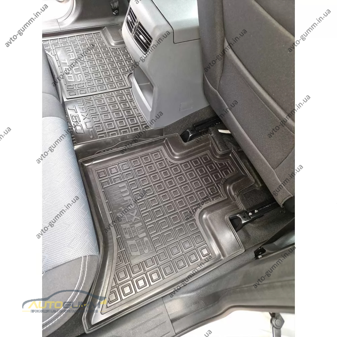Коврики в салон MG Maxus T60 2020- резиновые, чёрные (AVTO-Gumm)