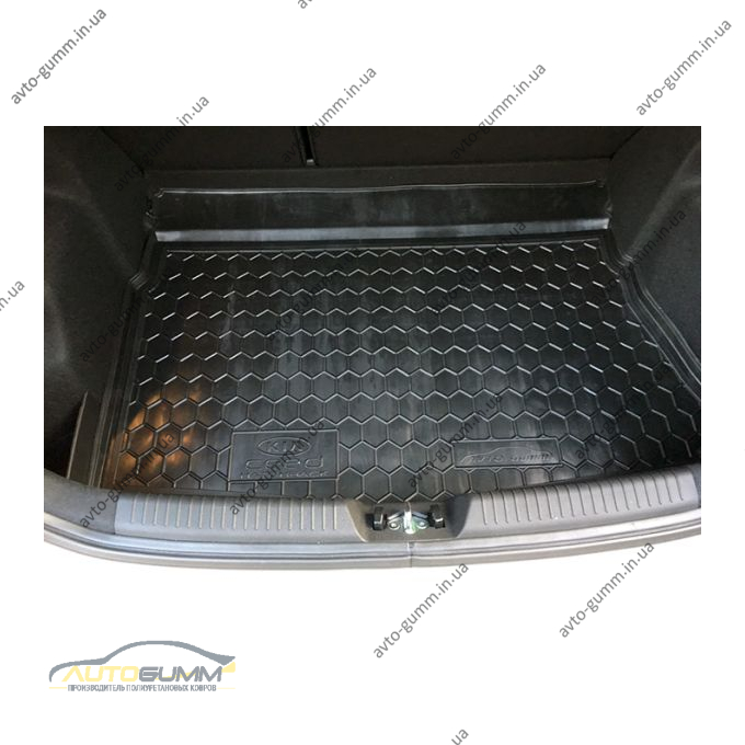 Автомобильный коврик в багажник Kia Ceed (JD) 2012- Hatchback (base/mid) (Avto-Gumm)