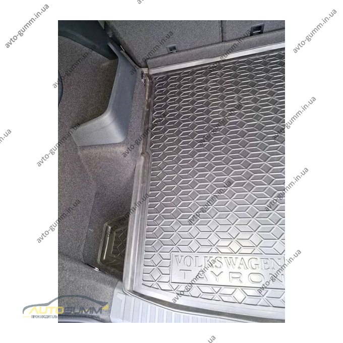 Автомобильный коврик в багажник Volkswagen Tayron 2025- 5 мест (AVTO-Gumm)