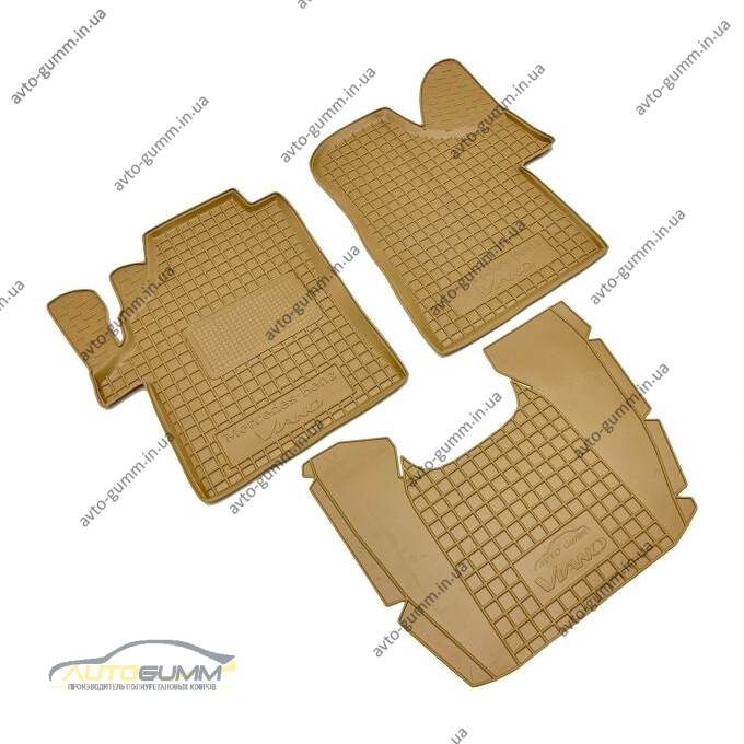 Автомобильные коврики в салон Mercedes Vito/Viano (W639) 2003- бежевые (AVTO-Gumm)