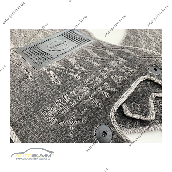Текстильні килимки в салон Nissan X-Trail (T31) 2007- (V) серые AVTO-Tex