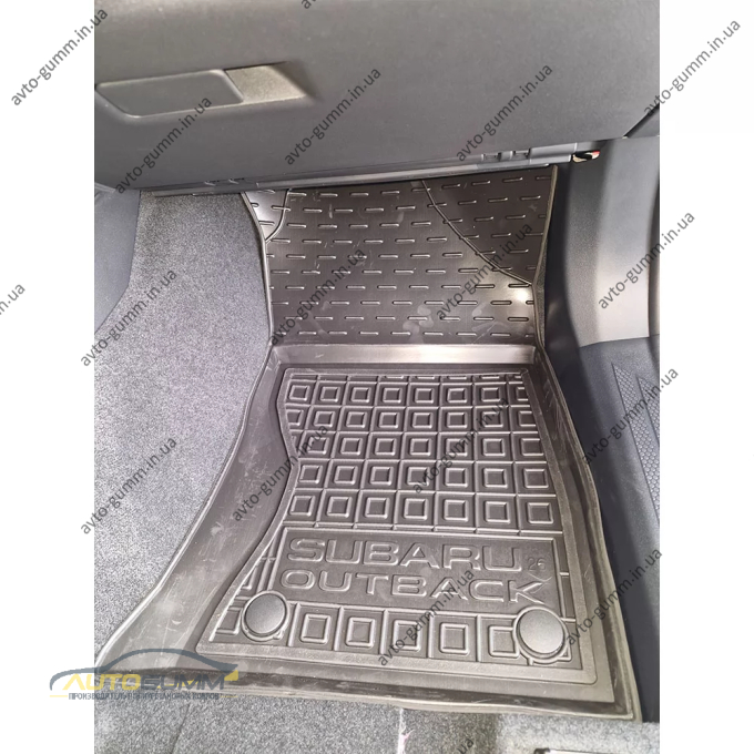 Килимки в салон Subaru Outback 2026- гумові, чорні (AVTO-Gumm)