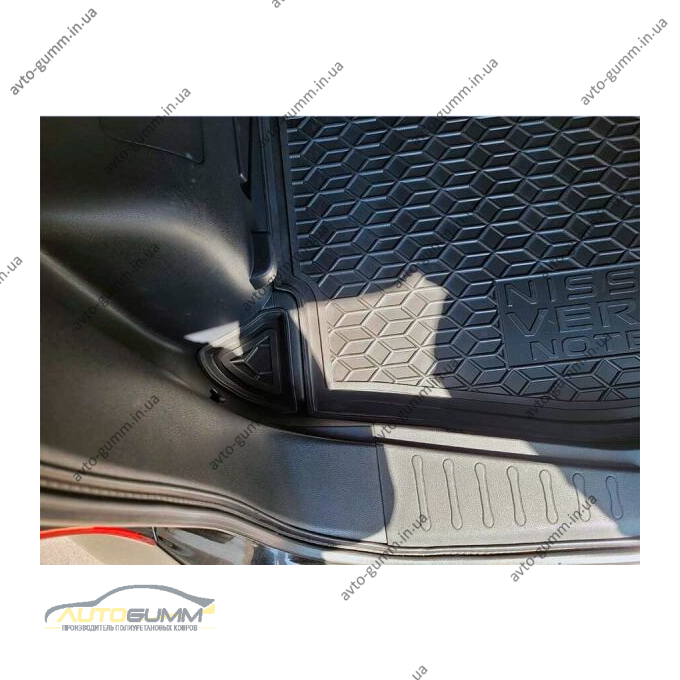 Автомобильный коврик в багажник Nissan Versa Note 2013-2019 (AVTO-Gumm)