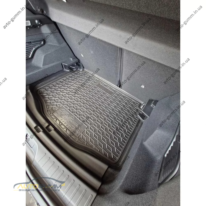 Коврик в багажник Alfa Romeo Junior 2025- гибрид, нижняя полка резиновый, чёрный (AVTO-Gumm)