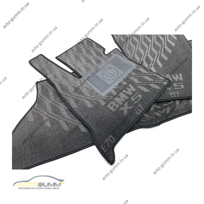 Текстильні килимки в салон BMW X5 (E70) 2007- (V) серые AVTO-Tex
