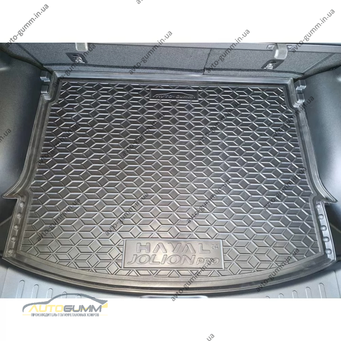 Килимок в багажник Haval Jolion Pro 2024- гумовий, чорний (AVTO-Gumm)