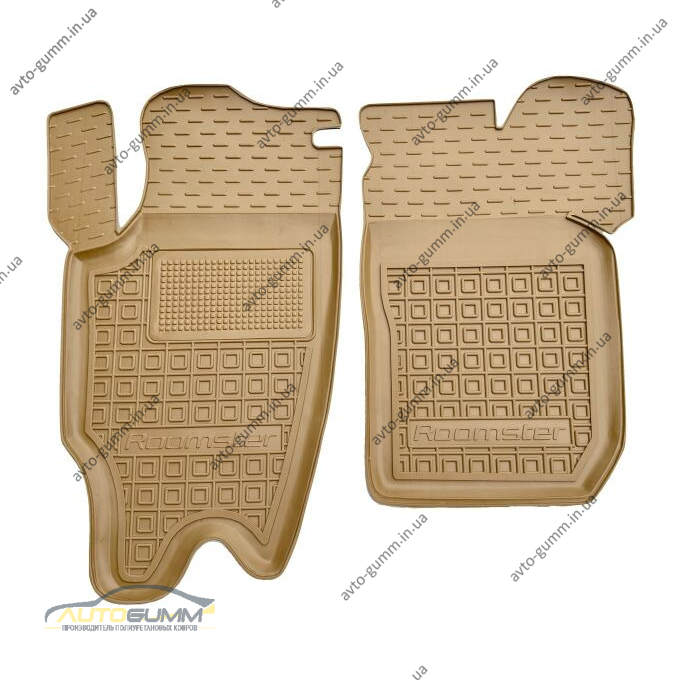 Автомобільні килимки в салон Skoda Roomster 2006- бежеві (AVTO-Gumm)