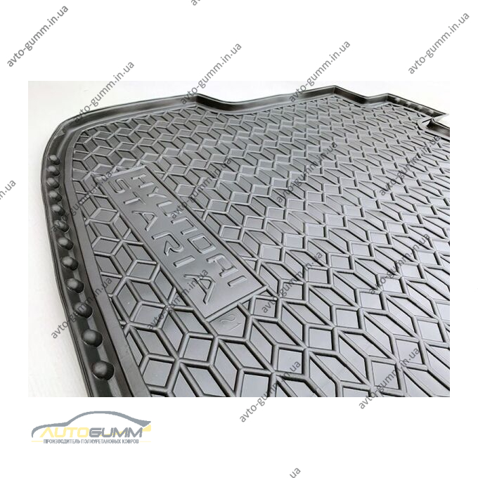 Автомобильный коврик в багажник Hyundai Staria 2021- 9 мест (AVTO-Gumm)