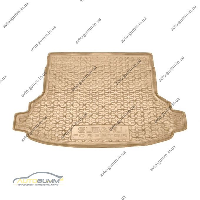 Автомобильный коврик в багажник Subaru Forester 6 2025- без сабвуфера бежевый (AVTO-Gumm)