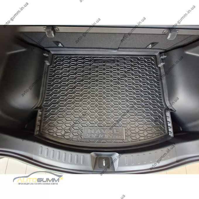 Килимок в багажник Haval Jolion Pro 2024- гумовий, чорний (AVTO-Gumm)