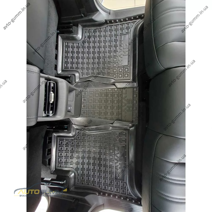 Килимки в салон Haval H5 2024- гумові, чорні (AVTO-Gumm)