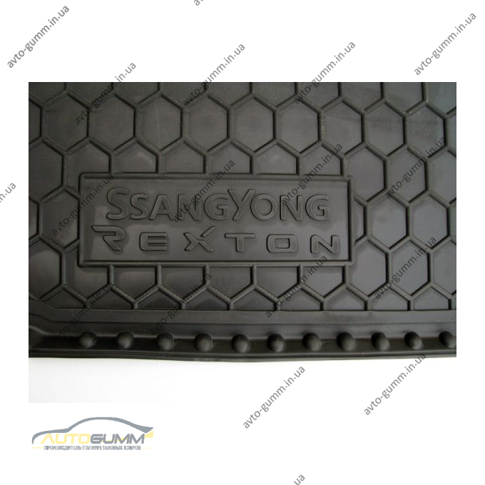 Автомобільний килимок в багажник SsangYong Rexton W 2013- (Avto-Gumm)