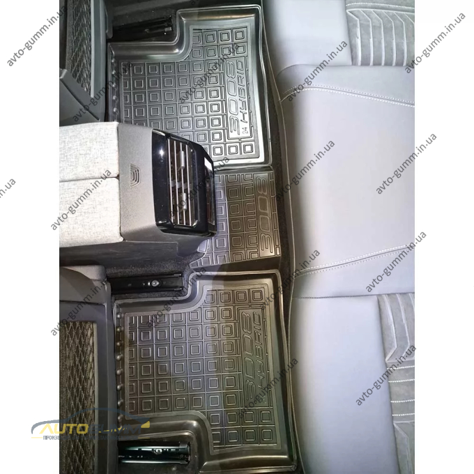 Коврики в салон Peugeot 3008 2025- гибрид/ДВС резиновые, чёрные (AVTO-Gumm)
