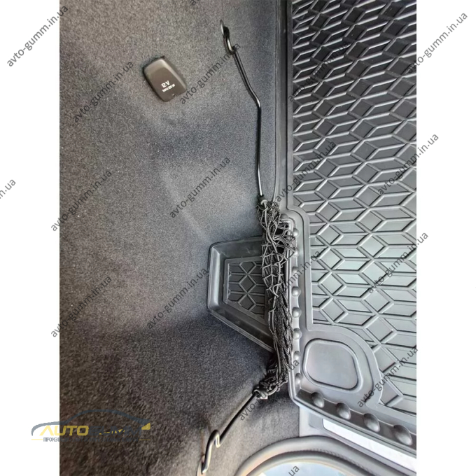 Коврик в багажник Volvo XC60 2017- резиновый, чёрный (AVTO-Gumm)