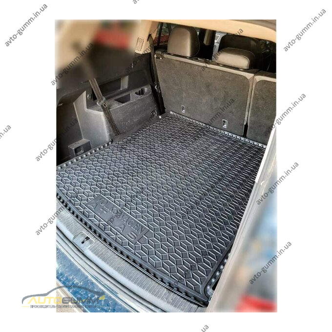 Автомобільний килимок в багажник Volkswagen Atlas 2016- 7 мест удлиненный (AVTO-Gumm)