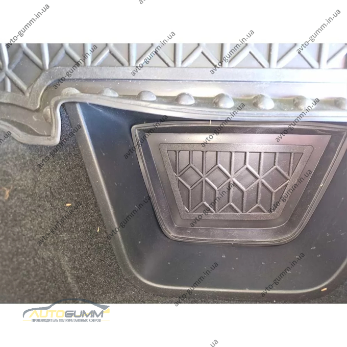 Коврик в багажник Acura RDX 2018- верхняя полка резиновый, чёрный (AVTO-Gumm)