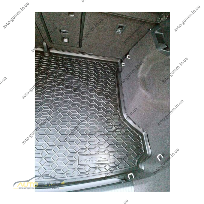 Автомобильный коврик в багажник Volkswagen ID UNIX 2024- (AVTO-Gumm)