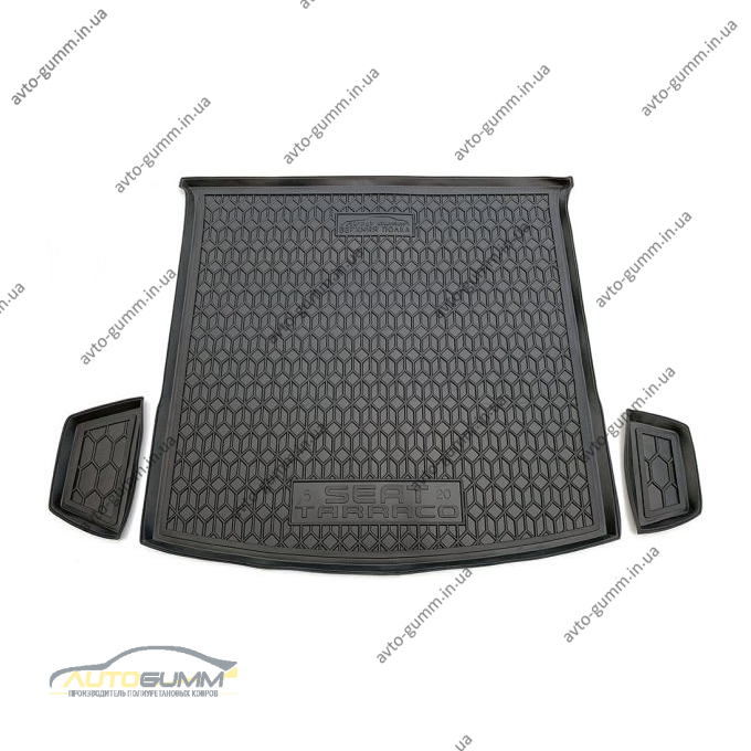 Автомобільний килимок в багажник Seat Tarraco 2018- (Верхня поличка) (Avto-Gumm)