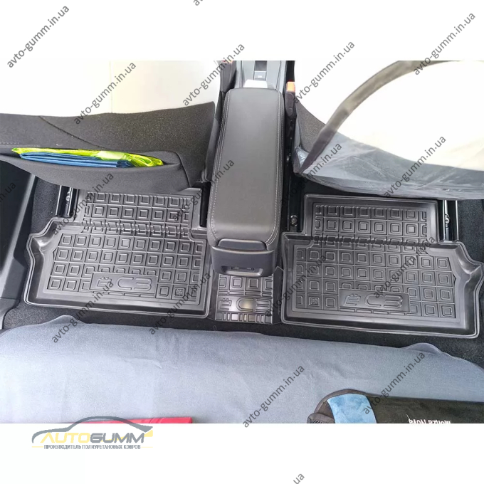 Коврики в салон Citroen e-C3 2025- резиновые, чёрные (AVTO-Gumm)