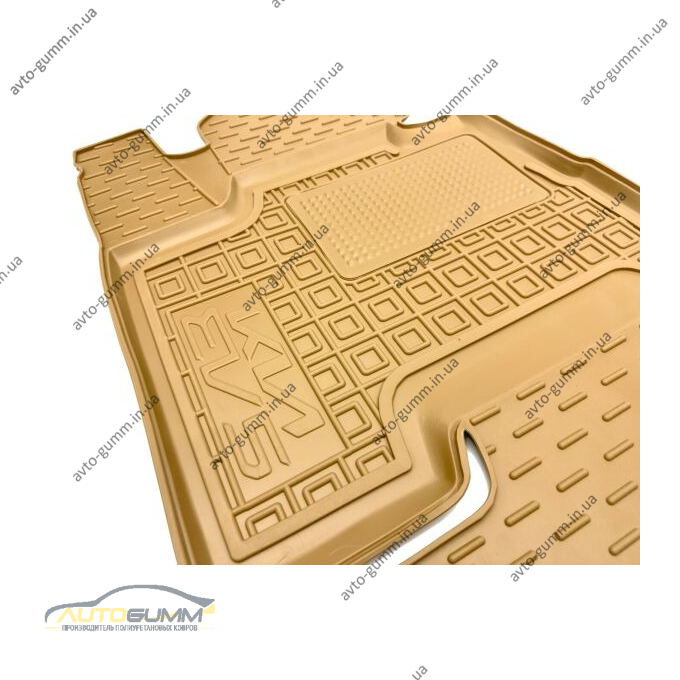 Автомобильные коврики в салон Kia EV5 2024- бежевые (AVTO-Gumm)