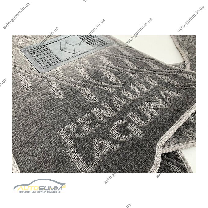 Текстильні килимки в салон Renault Laguna 2 2001- (V) серые AVTO-Tex