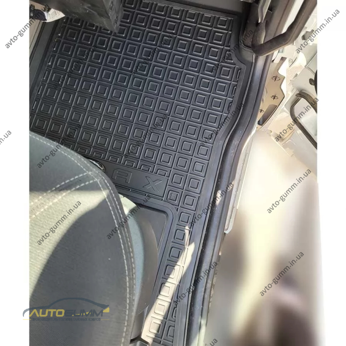 Килимки в салон Ford F-Max 2018- гумові, чорні (AVTO-Gumm)