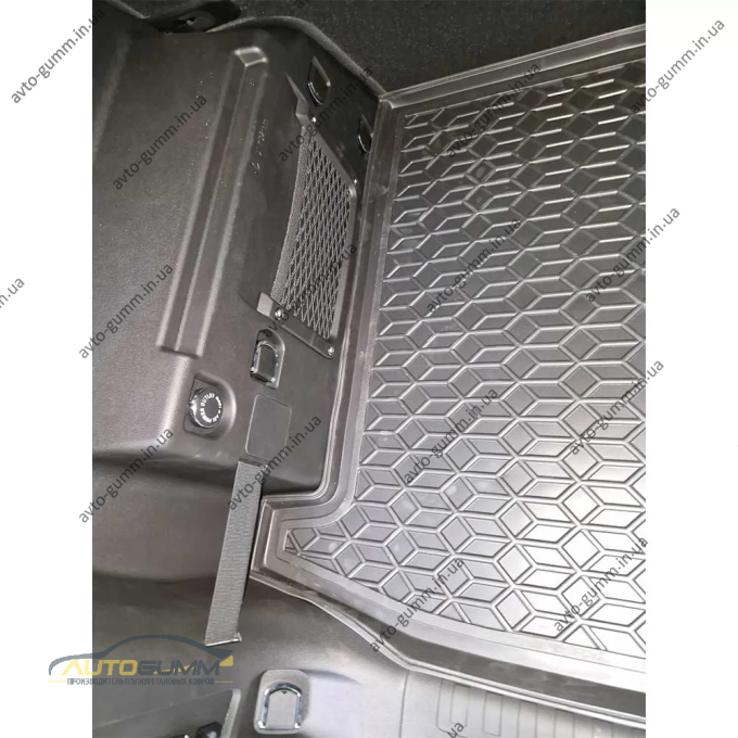 Килимок в багажник Jetour T2 2024- гумовий, чорний (AVTO-Gumm)