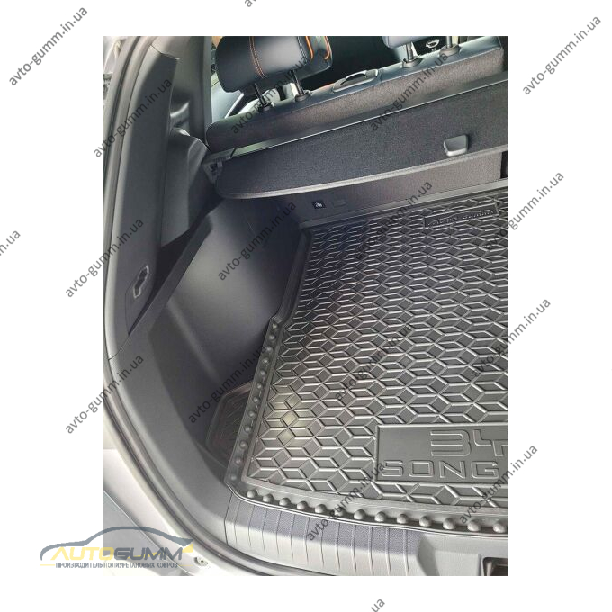 Автомобильный коврик в багажник BYD Song Plus EV 2021- (AVTO-Gumm)