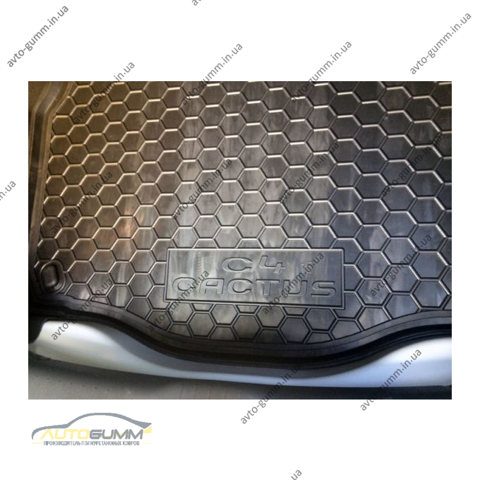 Автомобильный коврик в багажник Citroen C4 Cactus 2015- (Avto-Gumm)