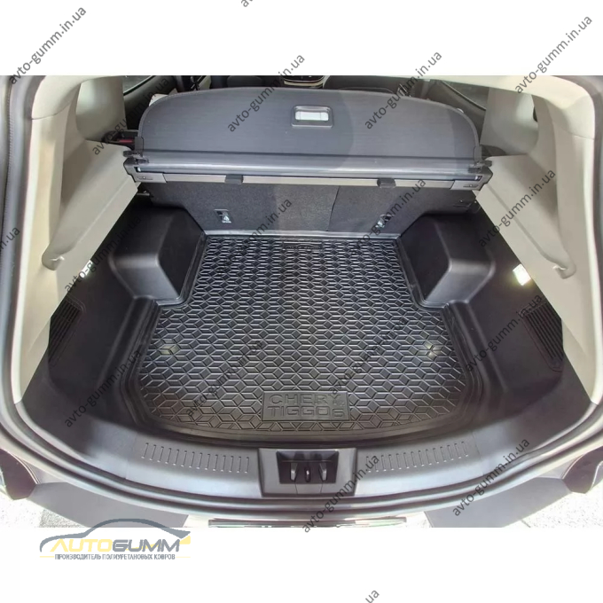 Килимок в багажник Chery Tiggo 6 2025- гумовий, чорний (AVTO-Gumm)