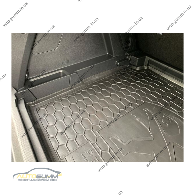 Автомобильный коврик в багажник Peugeot 3008 2017- нижняя полка (Avto-Gumm)