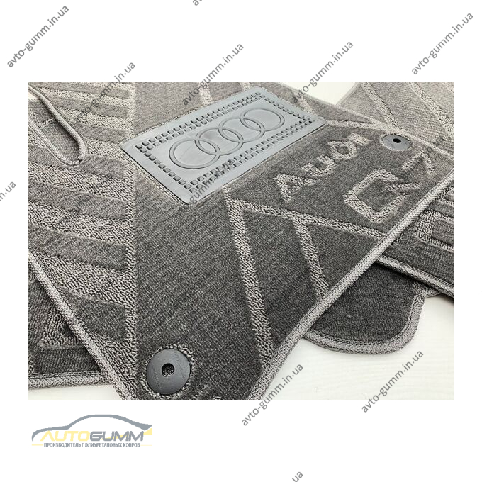 Текстильные коврики в салон Audi Q7 2005-2015 (X) серые AVTO-Tex