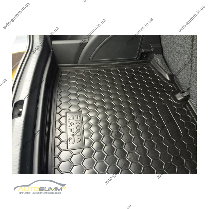 Автомобільний килимок в багажник Skoda Rapid 2013- Spaceback (Avto-Gumm)