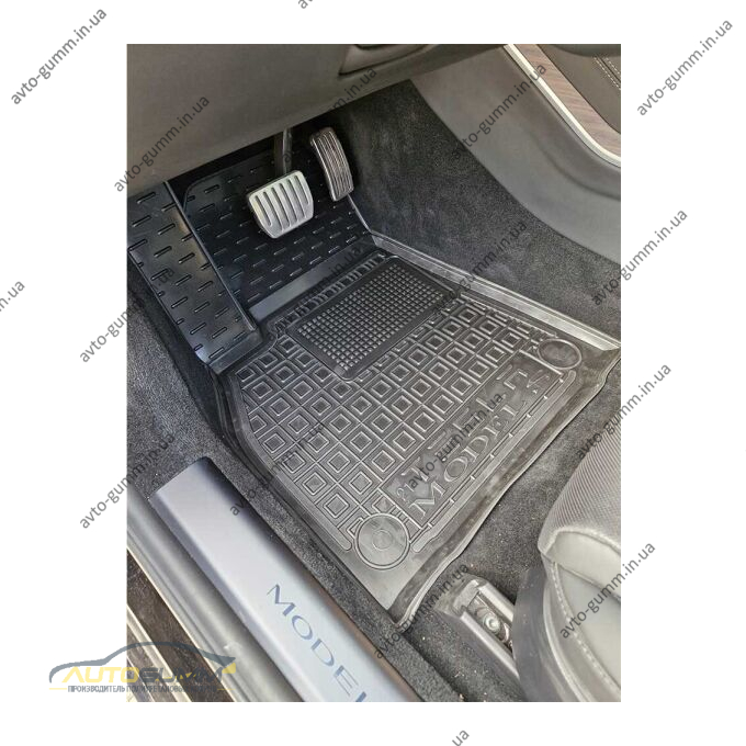 Автомобильные коврики в салон Tesla Model S 2021- (AVTO-Gumm)