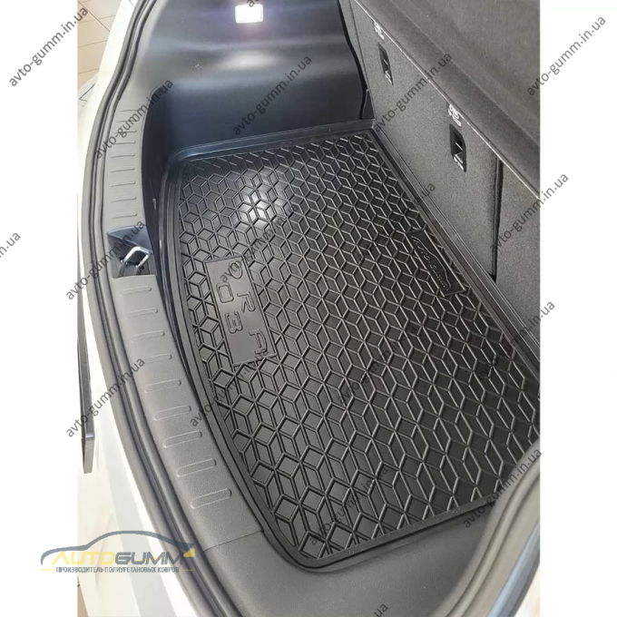 Килимок в багажник Haval ORA 03 2023- гумовий, чорний (AVTO-Gumm)