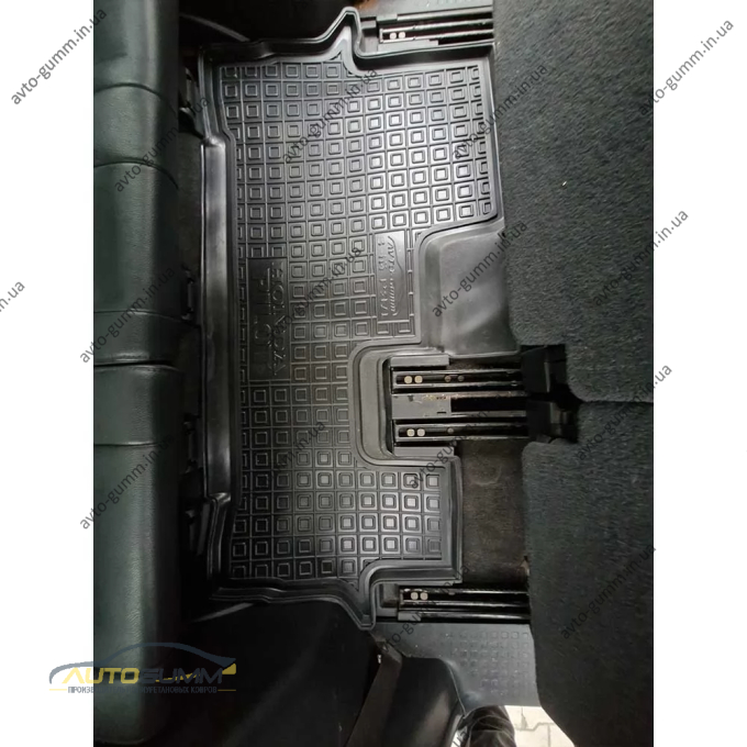 Килимки в салон Honda Pilot 2008-2015 3-й ряд гумові, чорні (AVTO-Gumm)