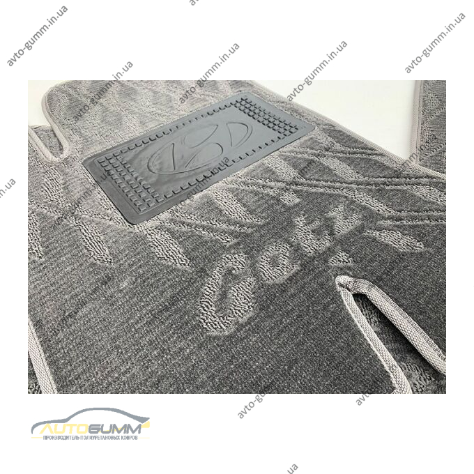 Текстильные коврики в салон Hyundai Getz 2002- (V) серые AVTO-Tex