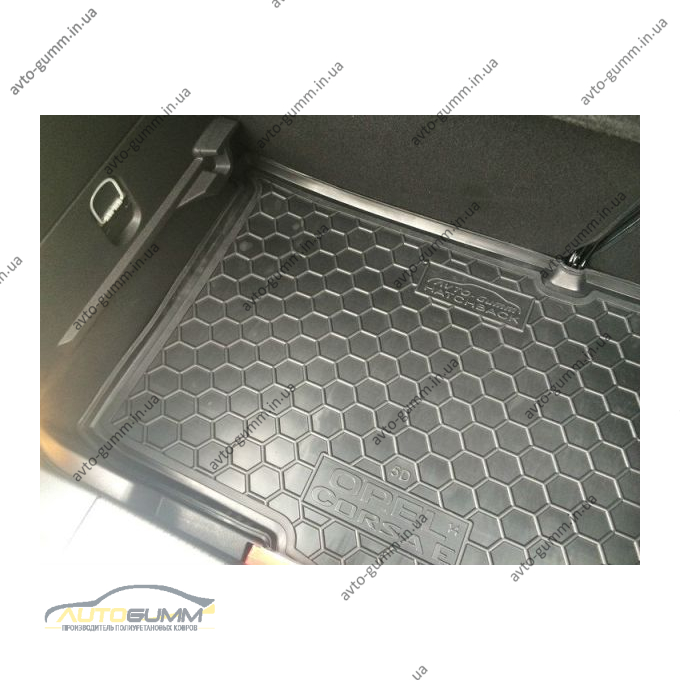 Автомобільний килимок в багажник Opel Corsa E 2015- (Avto-Gumm)