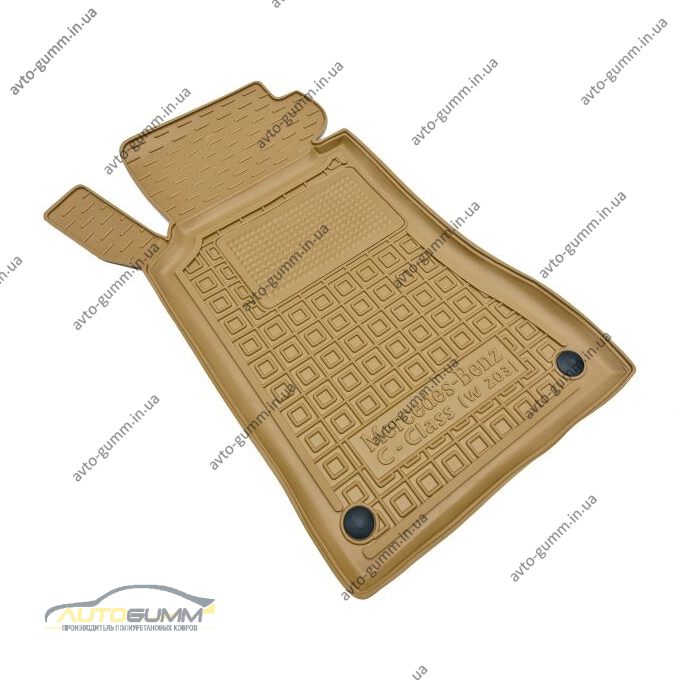 Автомобильные коврики в салон Mercedes C (W203) 2000-2006 бежевые (AVTO-Gumm)