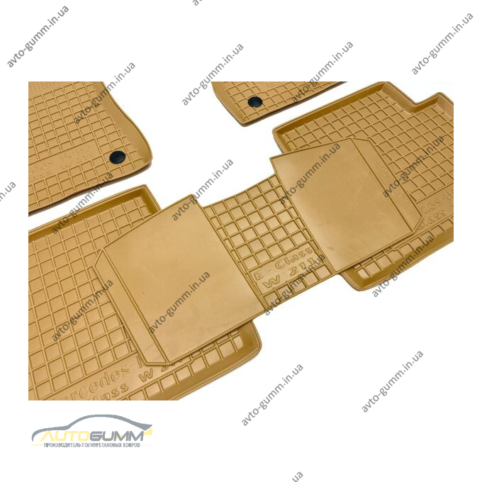 Автомобильные коврики в салон Mercedes E (W211) 2002- бежевые (AVTO-Gumm)