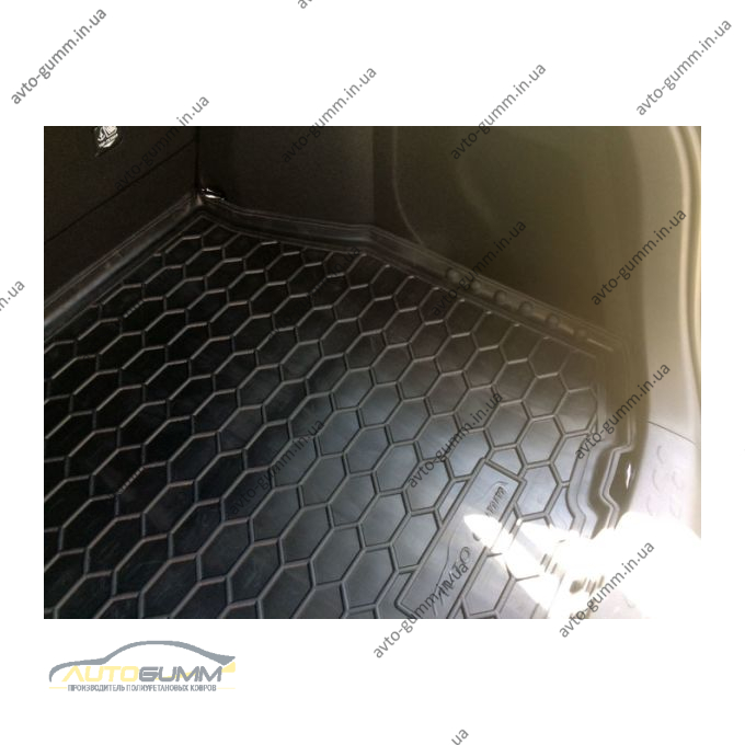 Автомобильный коврик в багажник Toyota C-HR 2017- (Avto-Gumm)