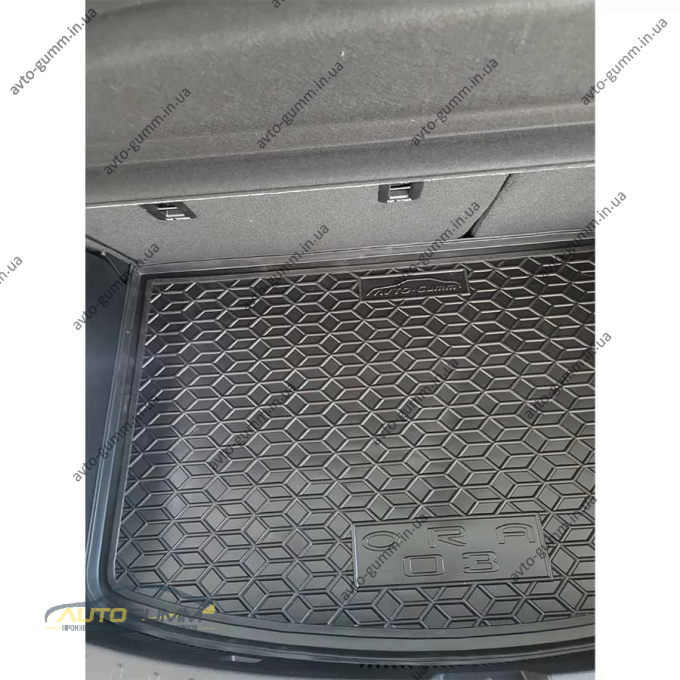 Килимок в багажник Haval ORA 03 2023- гумовий, чорний (AVTO-Gumm)
