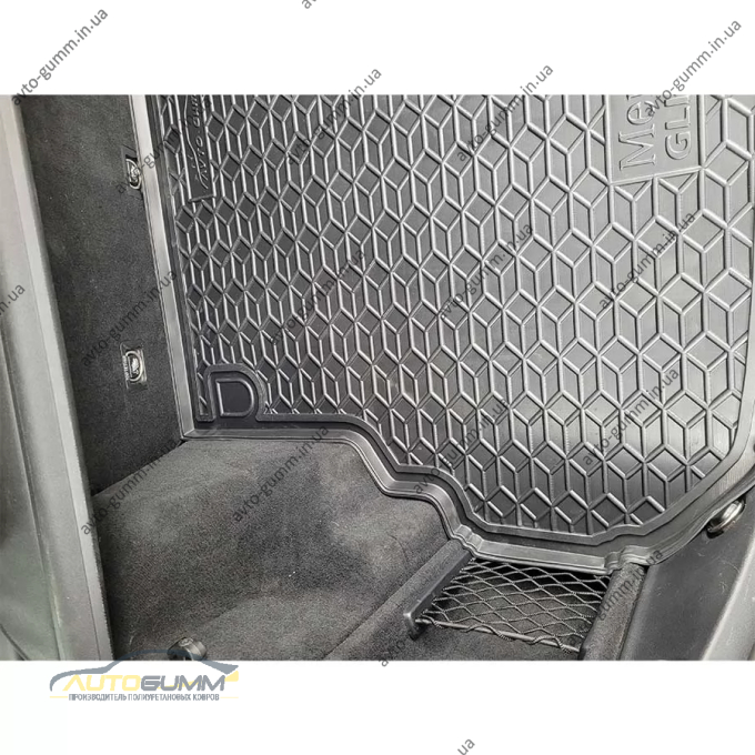 Килимок в багажник Mercedes GLK (X204) 2008-2015 гумовий, чорний (AVTO-Gumm)