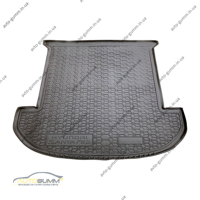 Автомобільний килимок в багажник Hyundai Santa Fe 2018- 7 мест (Avto-Gumm)