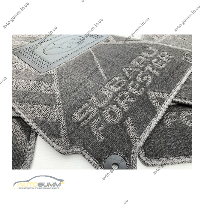 Текстильные коврики в салон Subaru Forester 2 2002-2008 (X) серые AVTO-Tex