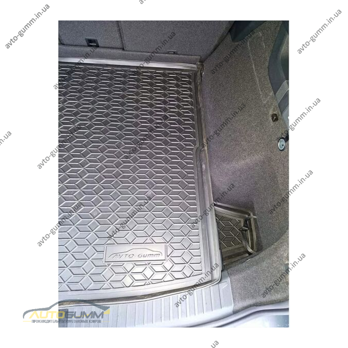 Автомобильный коврик в багажник Volkswagen Tayron 2025- 5 мест (AVTO-Gumm)