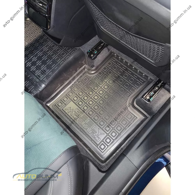 Килимки в салон Geely Monjaro 2021- гумові, чорні (AVTO-Gumm)