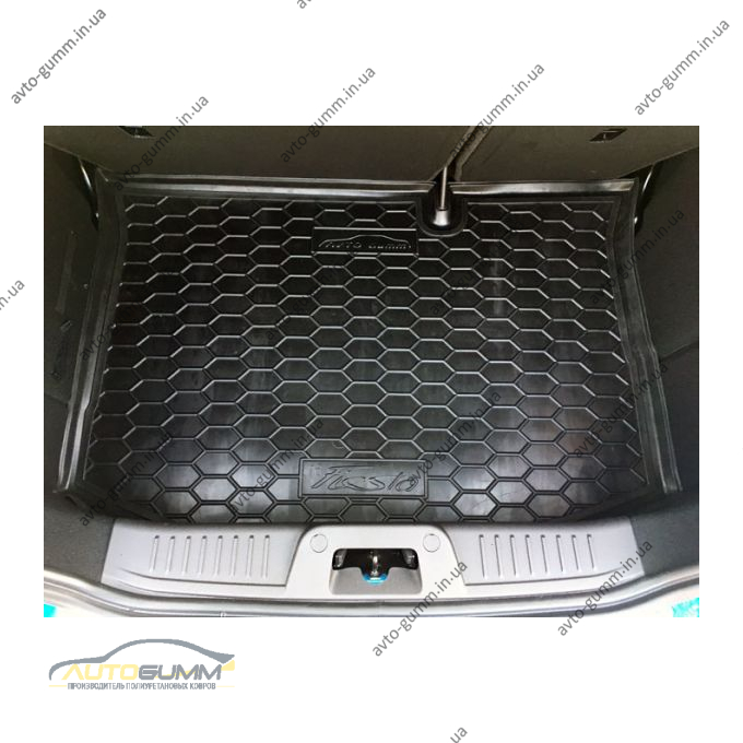 Автомобильный коврик в багажник Ford Fiesta 2015- (Avto-Gumm)