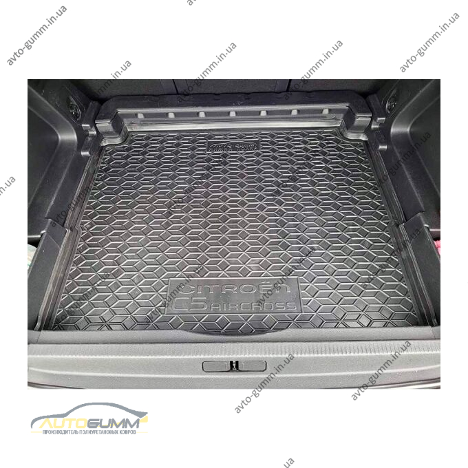 Автомобильный коврик в багажник Citroen C5 Aircross 2018-2022 нижняя полка (AVTO-Gumm)